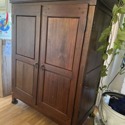 Wooden Storage Cabinet - Armoire