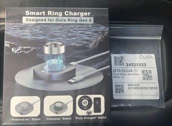 OURA RING 4 .SIZE 11 . BRUSHED SILVER.  NEW