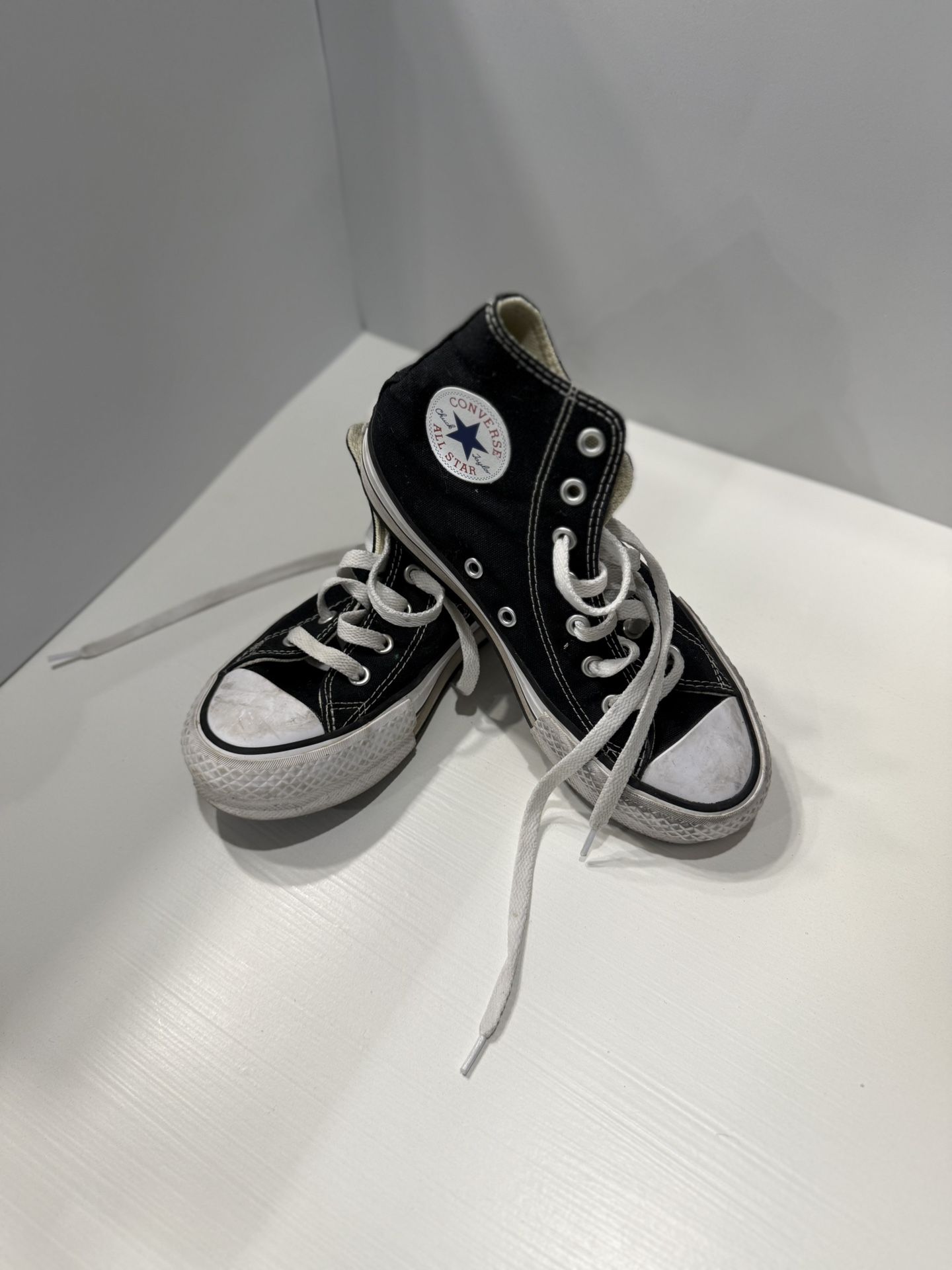 Black and White Converse Trainers