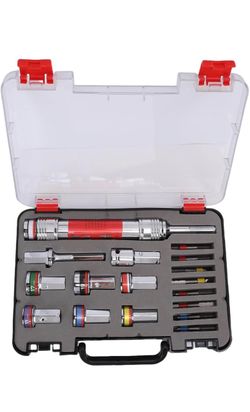 Multi functional impact drill bit set