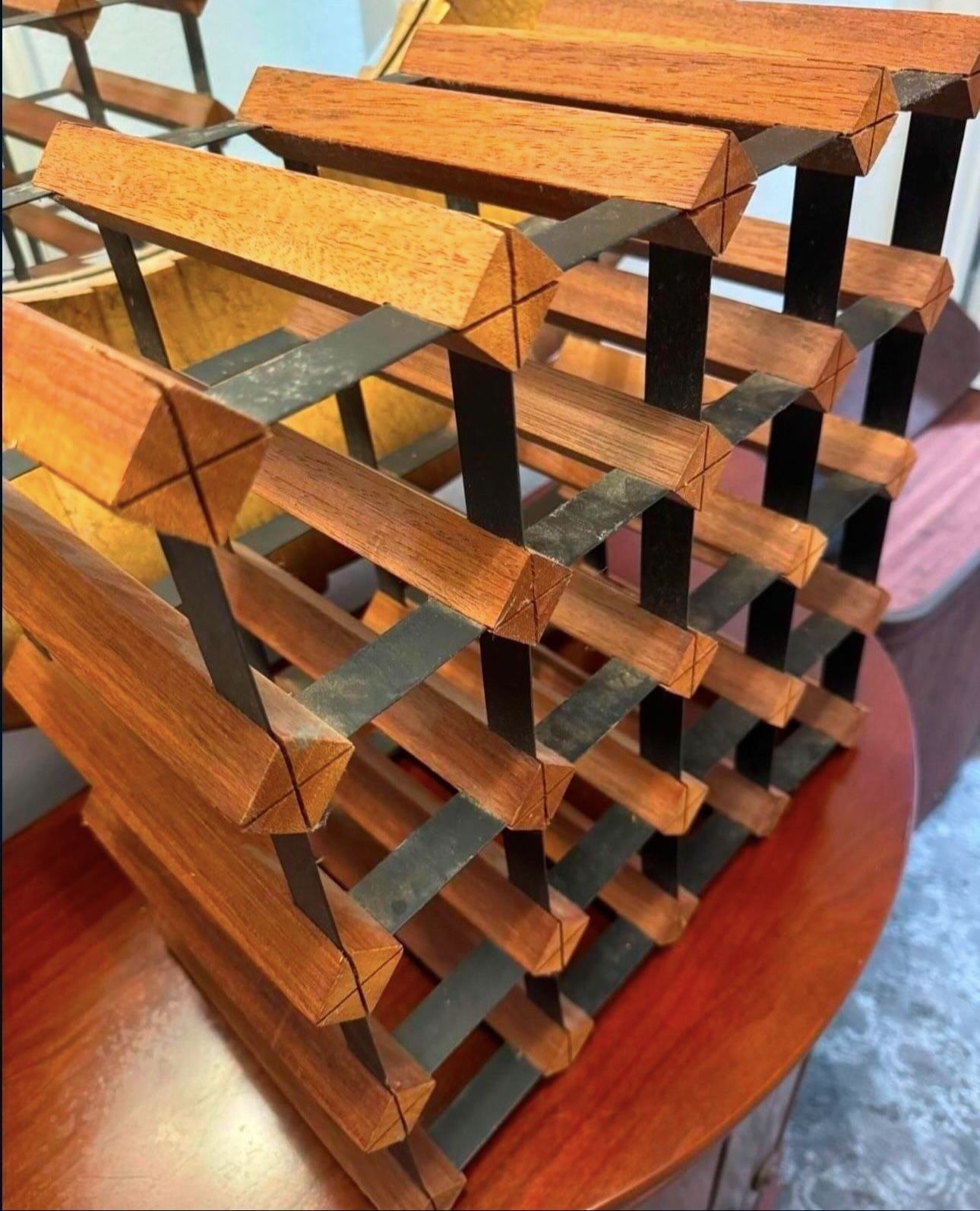 Elegant Wooden Wine Rack