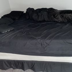 Cali King Bed And Pillow Top With Bedframe Included 