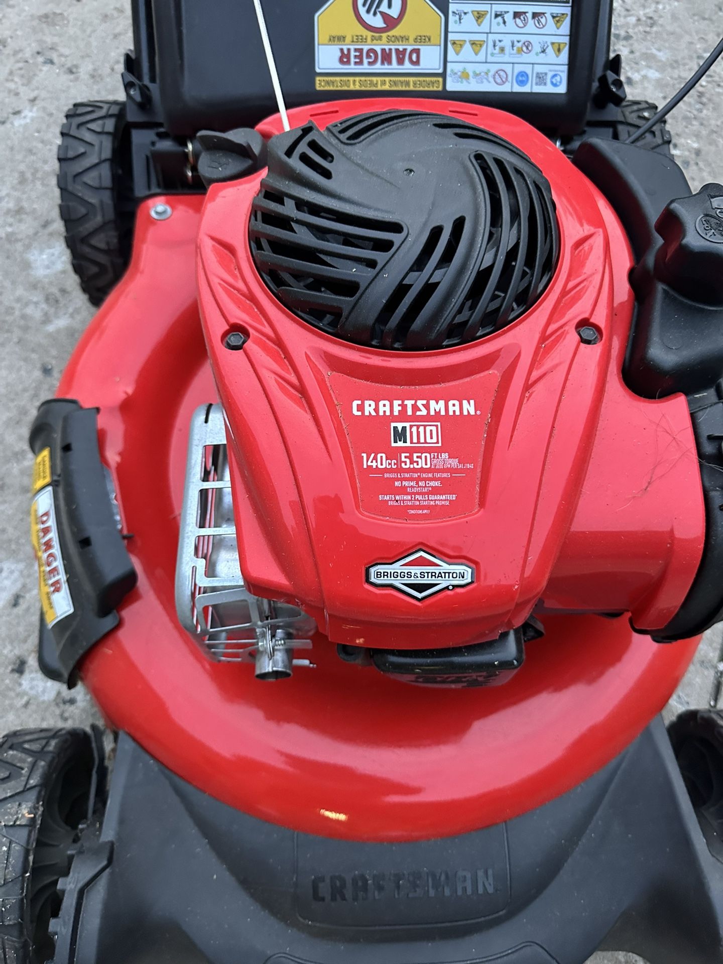 Craftsman M110 163 CC Gas Push Mower