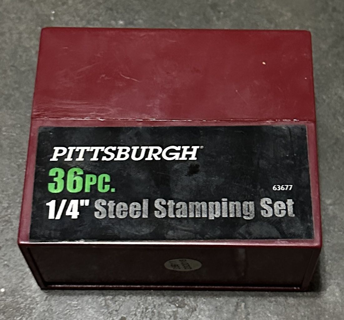Pittsburgh 1/4” Steel Stamping Set