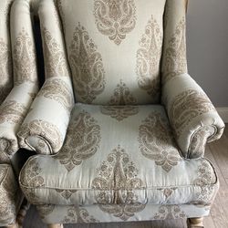 Pair Of Matching Stuffed Chairs