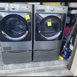Washer And Dryer Kenmore Elite Gray 