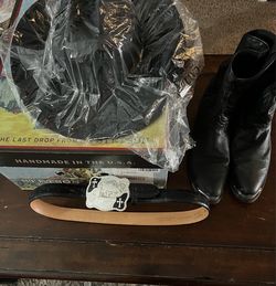 Stetson hat belt Montana silver belt buckle Laredo boots size 11