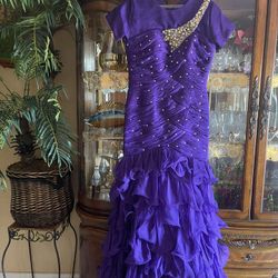 Purple Mermaid Dress 
