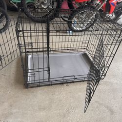 Wire Collapsible Dog Crate - M - Black - Boots & Barkley™