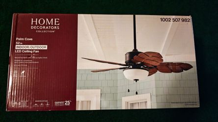 Home Decorators Collection Palm Cove 52-in Indoor/Outdoor LED Ceiling Fan