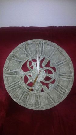 Wall clock stone medieval