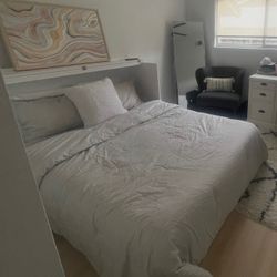 Murphy Bed Chest With Matress And Built In Charger