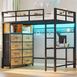 Full Size Loft Bed (No Mattress Included) - Like New - Rogers, MN