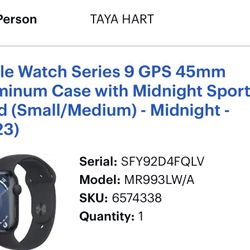 Apple Watch 9 GPS 45mm