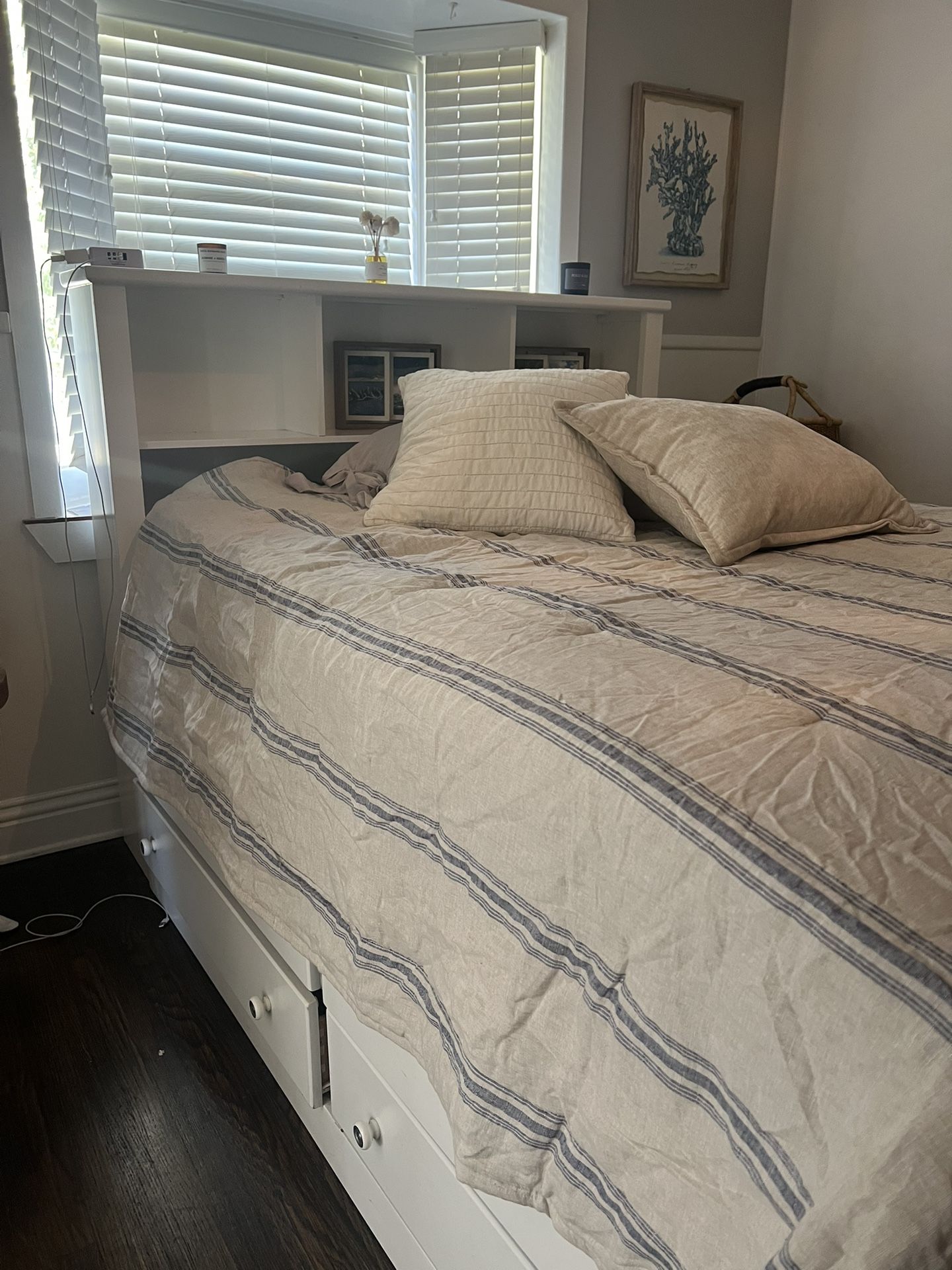 Full bed With Storage. Living Spaces.