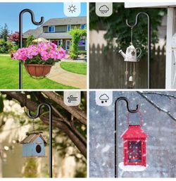 SET OF 2 POLES FOR HANGING PLANTS, BIRD FOOD OR DECORATIONS