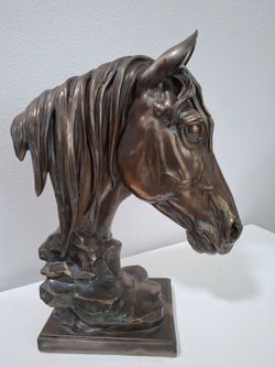 Bronzed Horse Bust Classic