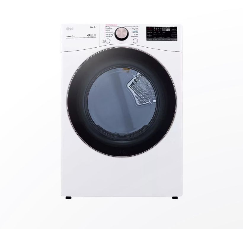 7.4 cu. ft. Large Capacity Front Load Gas Dryer - White