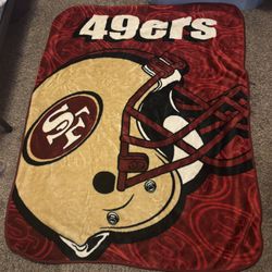vintage fleece 49er blanket 