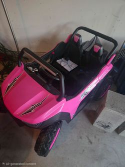 JoyHome UTV Kids Electric Ride-On Car Pink