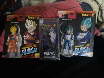 Dragon Ball Figures and Pin