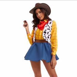 Women's Woody Cowgirl Halloween Costume size medium