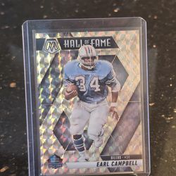 2025 Panini Mosaic Earl Campbell Hall Of Fame football trading card