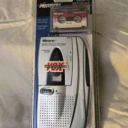 MEMOREX Micro Cassette Recorder Built In Speaker & Mic VOX MB2190