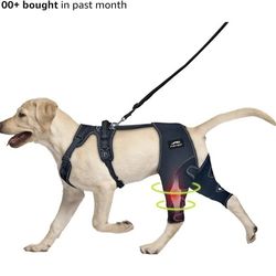 Dog Knee Brace for Torn ACL Hind Leg - Keeps Joints Warm and Stable, Upgraded Adjustable Leg Support, Dogs Rear Leg Wrap Harness Set for Leg Wound Car