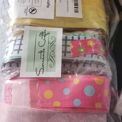 60yards,12yards/Range,5 ranges,1yard/Piece Grosgrain and Satin Ribbon Assortment Style/Size Randomly

