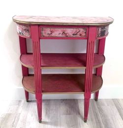 Boho Half Moon Table Console 🩷 Please Read Description  🩷See All Pictures