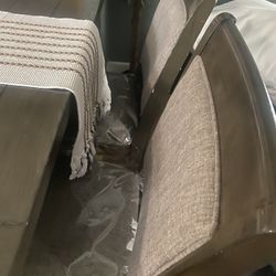 Dining table with 6 chair.