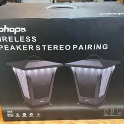 POHOPA EF-B210G Bluetooth Wireless Lantern Speaker Set