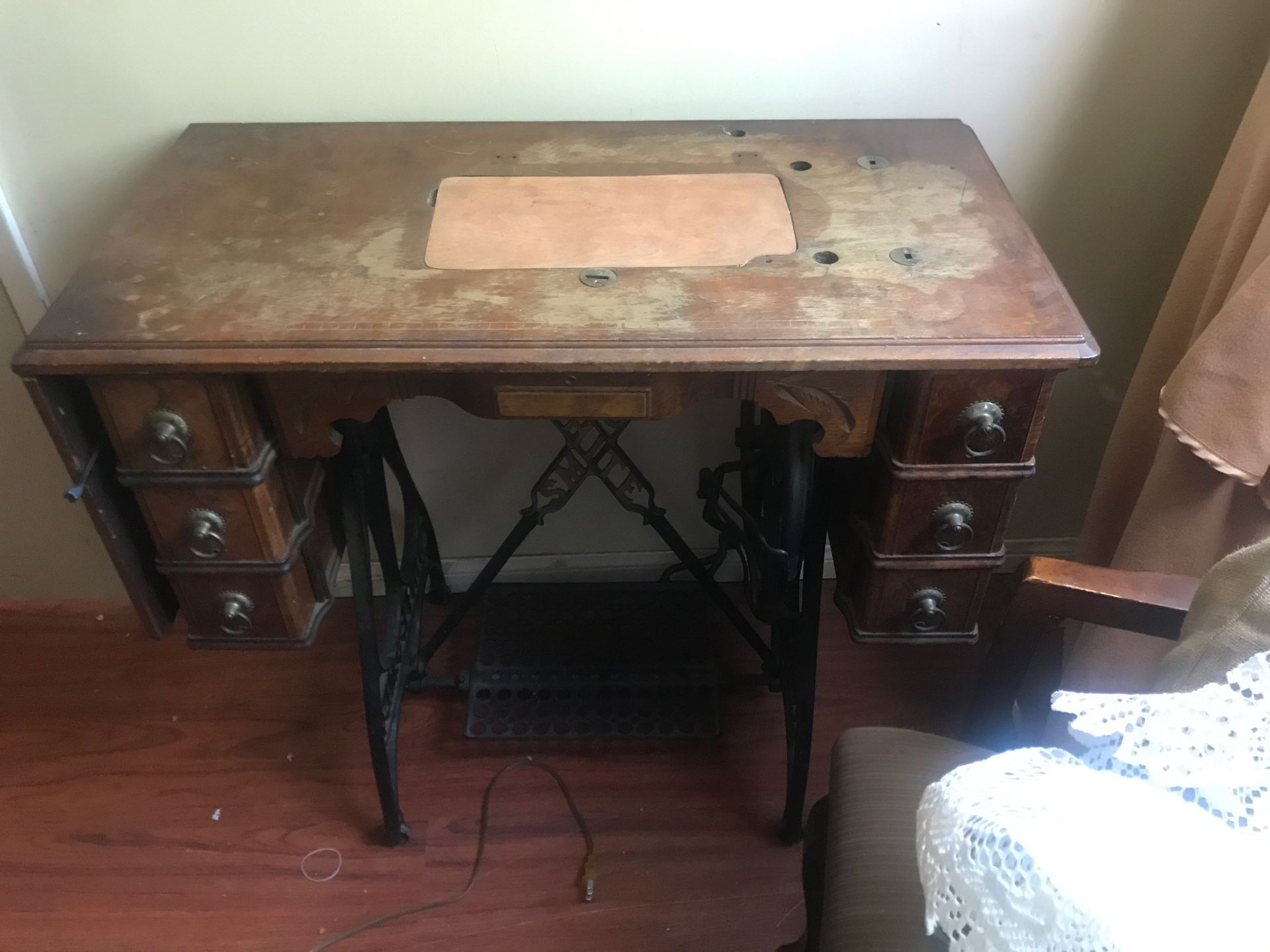 Sewing machine table only