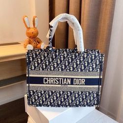 Medium And Large Christian Dior Tote Bag 