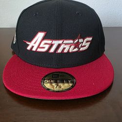 New Era Houston Astros Fitted Hat - 7 1/8