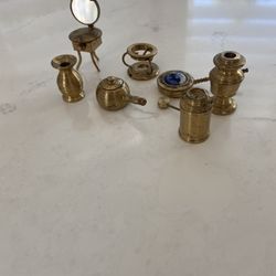 Brass Miniature Doll House Furniture 