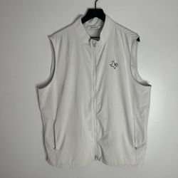 Peter Millar Golf Dunes Vest Mens XL Silver MS25EZ33