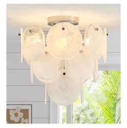Modern Flush Mount Glass Ceiling Light