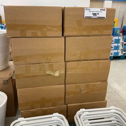 White Plastic Folding Chairs (10 Pack)