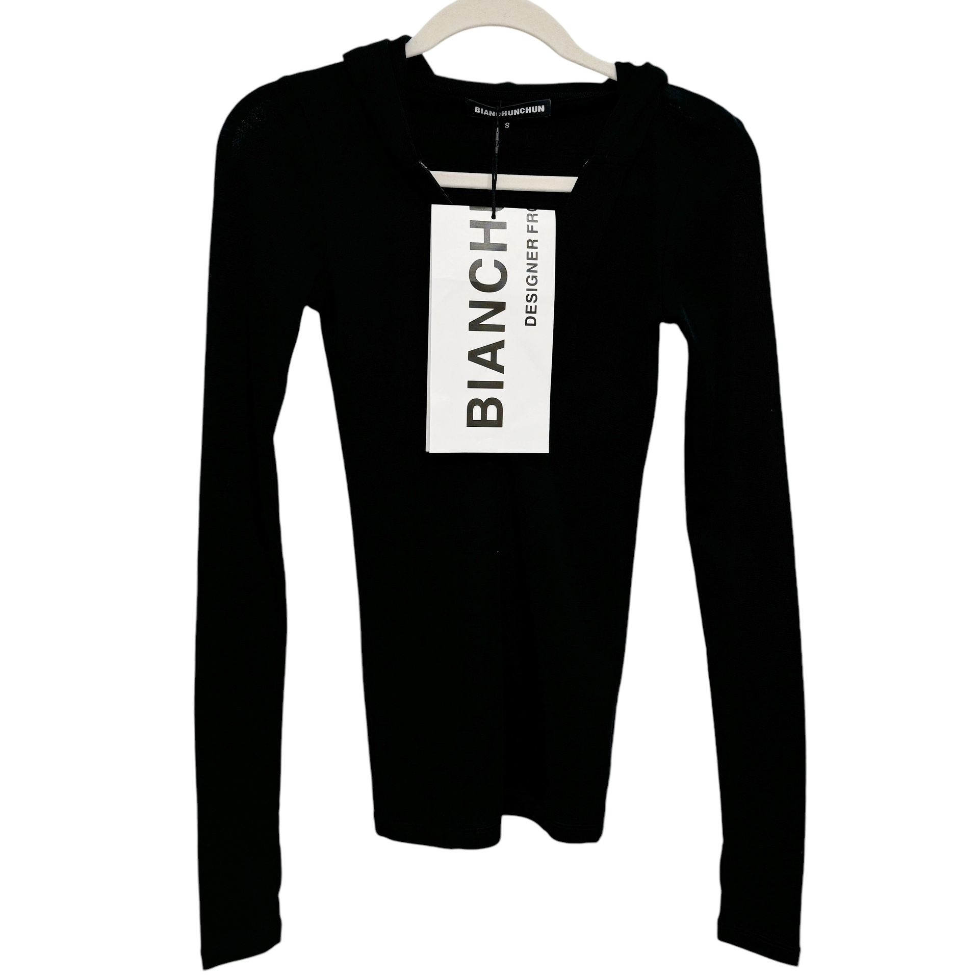 BIANCHUNCHUN 100% Wool Knitted Perfect Fitting Top New