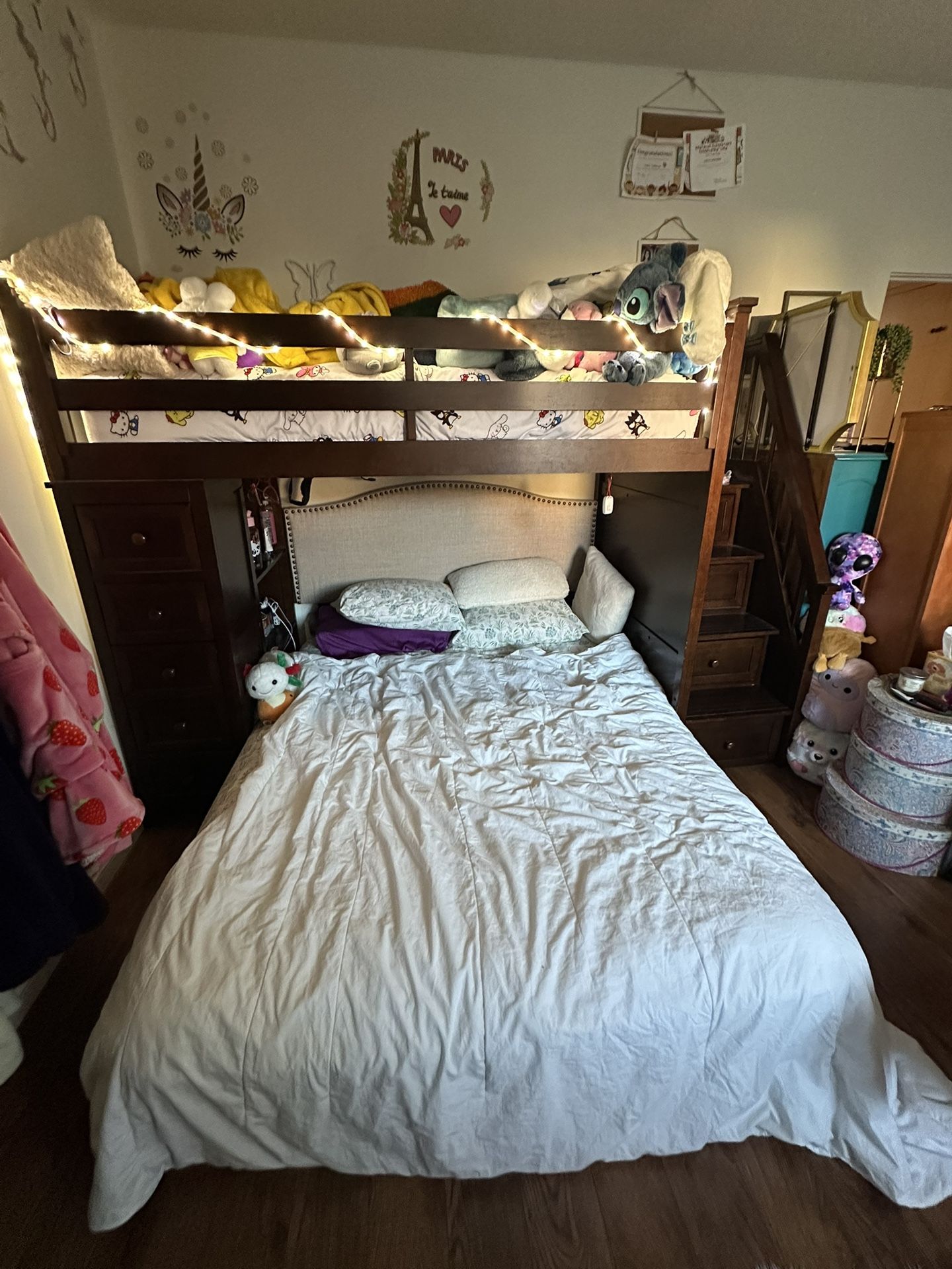 Solid Wood Bunk Bed