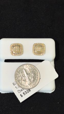 NATURAL DIAMOND EARRINGS 14K
