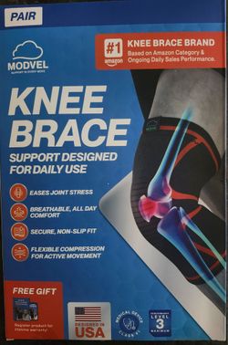 Knee braces (2) Modvel for daily use, best seller on Amazon