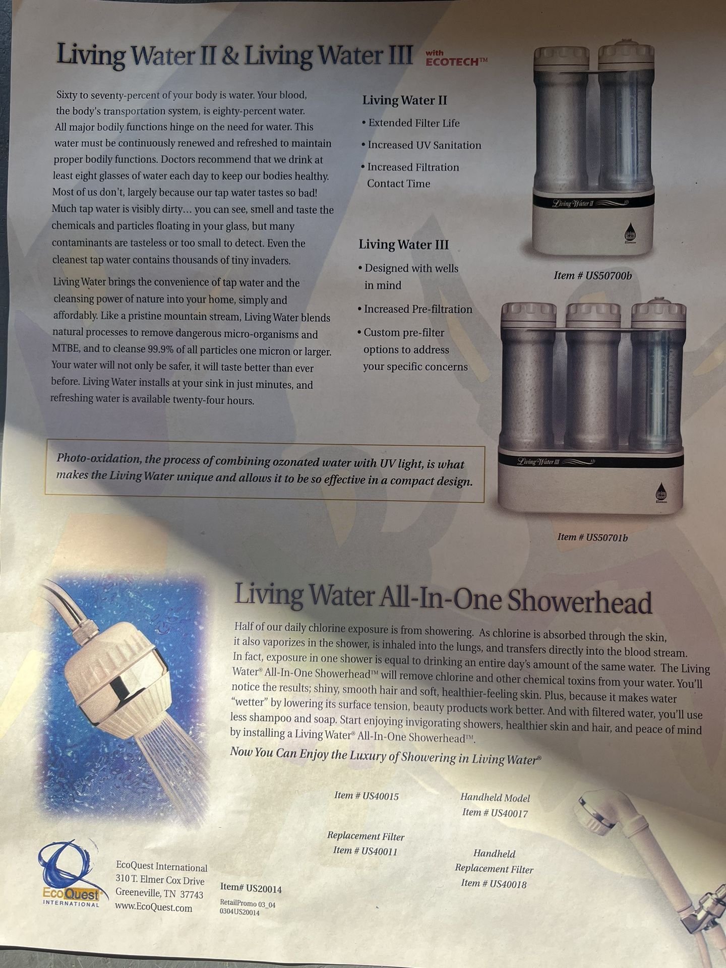 Ecoquest Air / Water Filters And Heater - New Old Stock for Sale in Santa  Clarita, CA - OfferUp