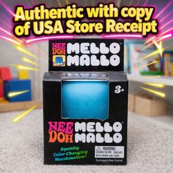 NeeDoh Schylling Exclusive Blue Mello Mallo Color Change Viral Squishy Nee Doh