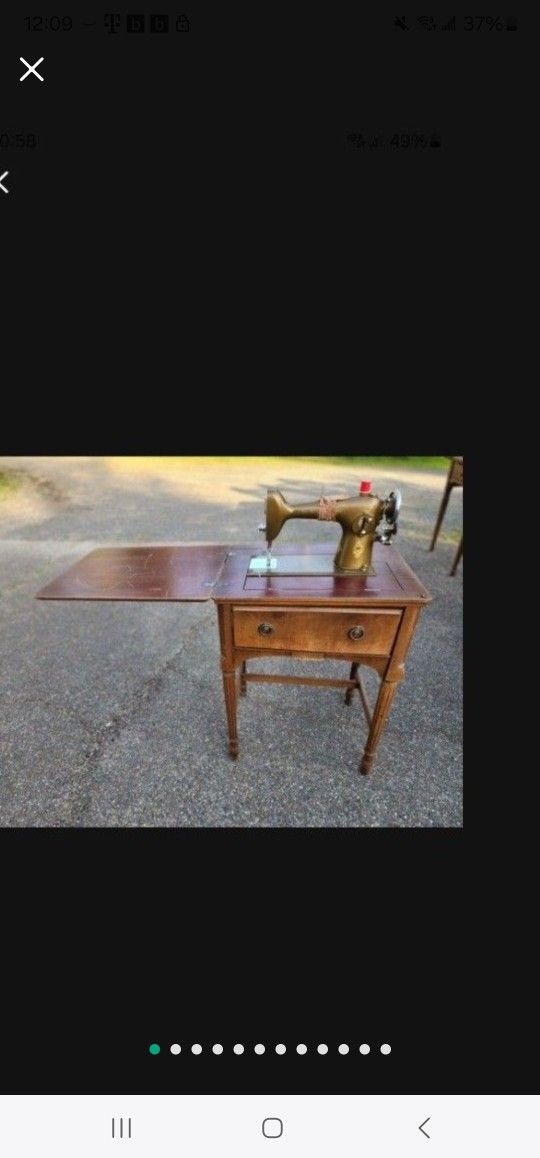 FREE Antique Sewing Machine and Table 