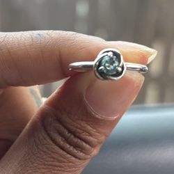 Aquamarine Pandora Ring