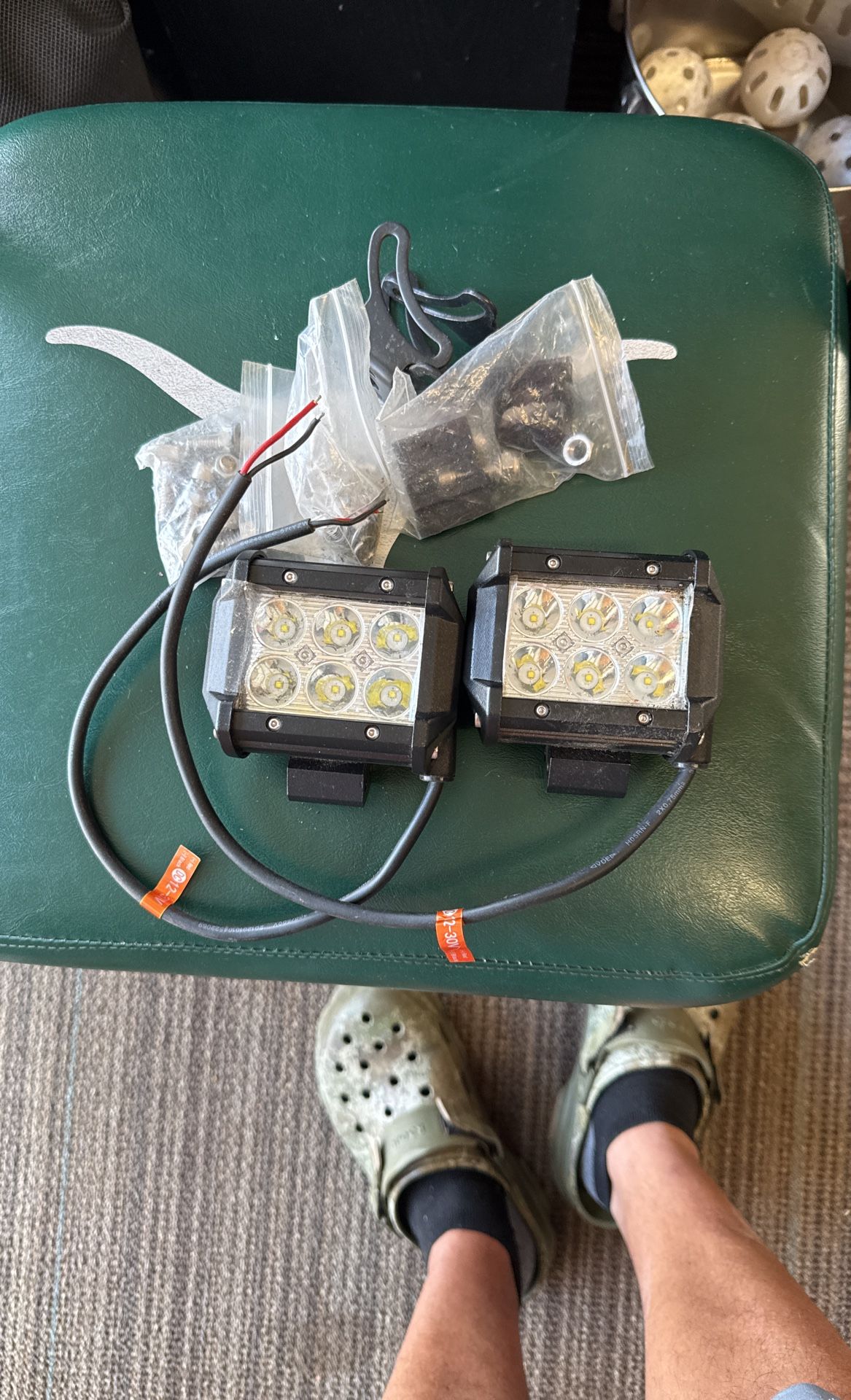 Fog Lights With Brackets & Hardware