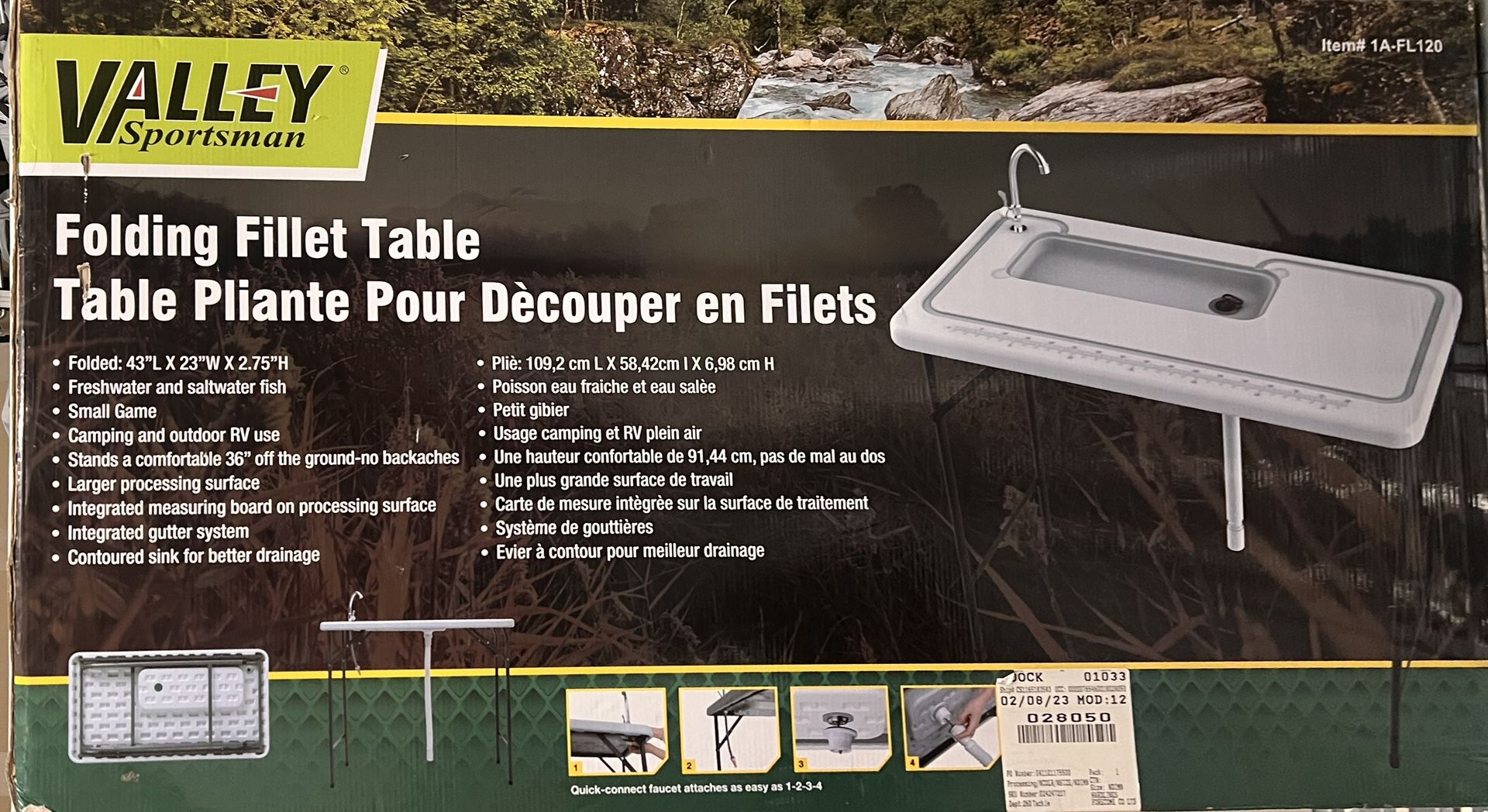 Fishing Valley Sportsman Filet Table